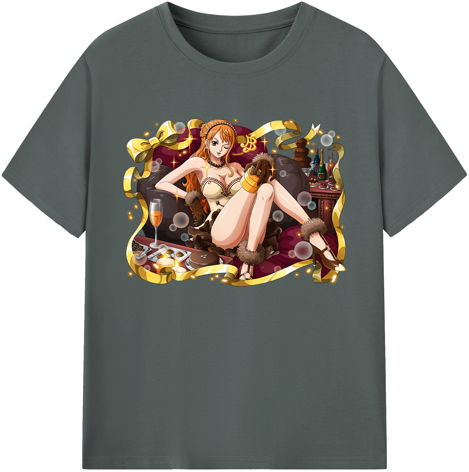 ワンピース ナミ ONE PIECE Nami 綿100％ メンズ半袖Tシャツ｜肌触りやわらか＆通気性